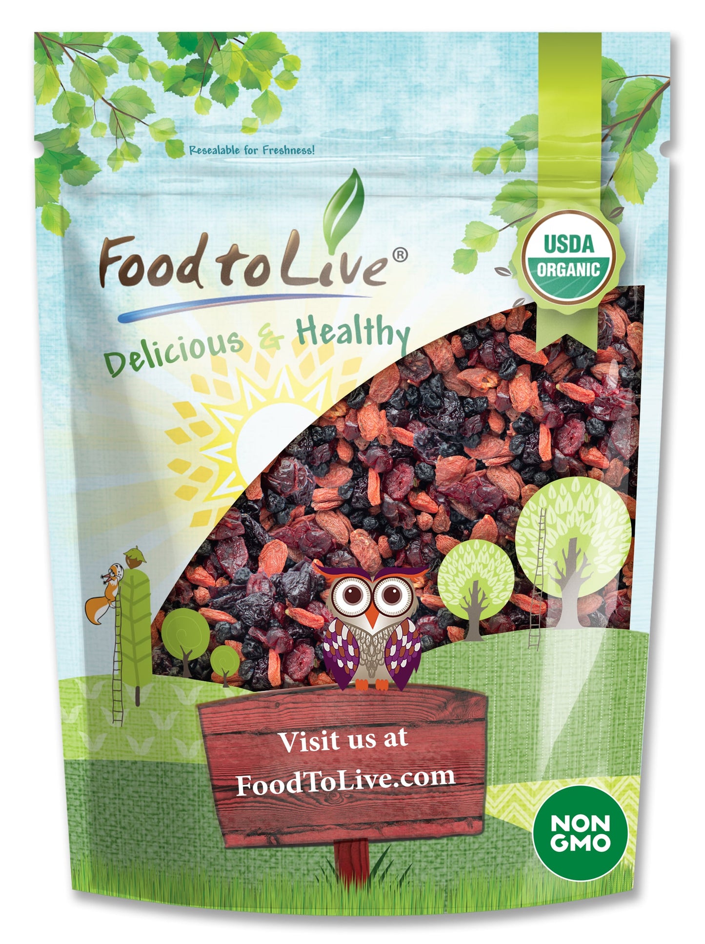 Organic Yummy Berries Mix - by Food To Live