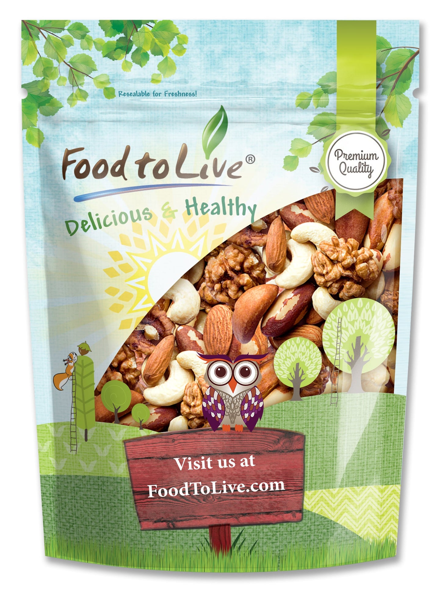 Mixed Raw Nuts - by Food To Live
