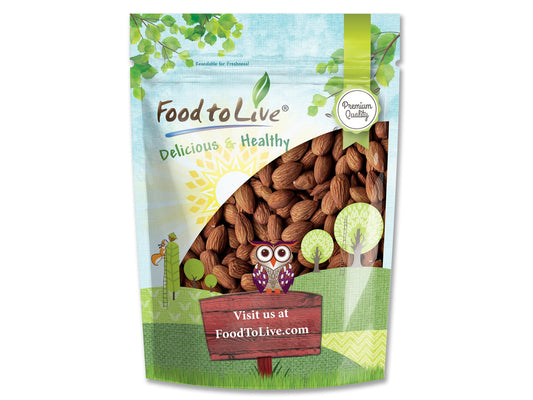 Dry Roasted California Almonds with Himalayan Salt - by Food To Live