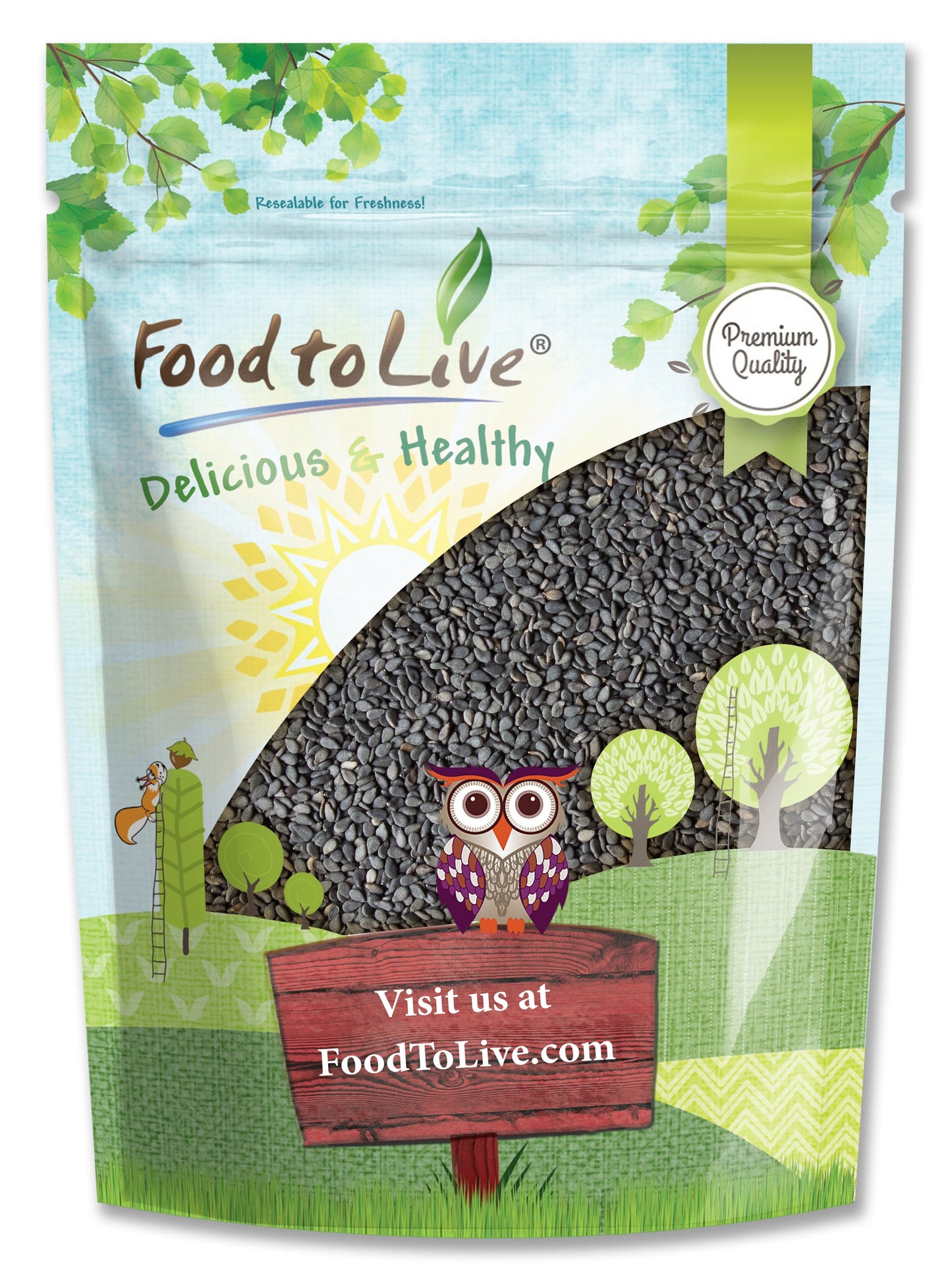 Black Sesame Seeds - by Food To Live