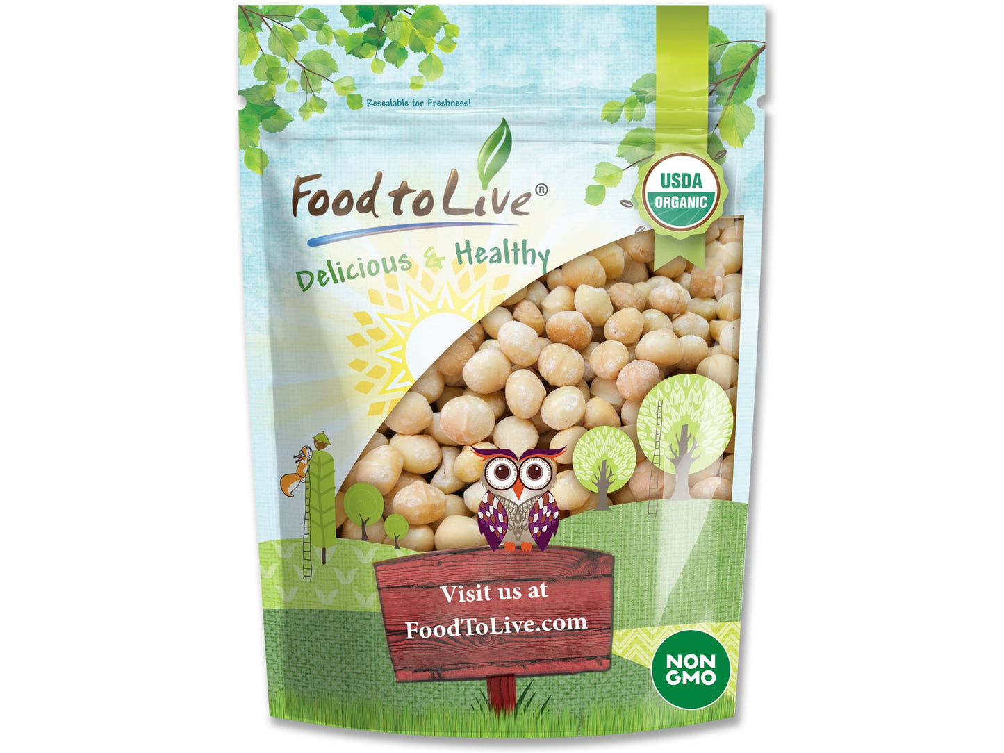Organic Macadamia Nuts - by Food To Live