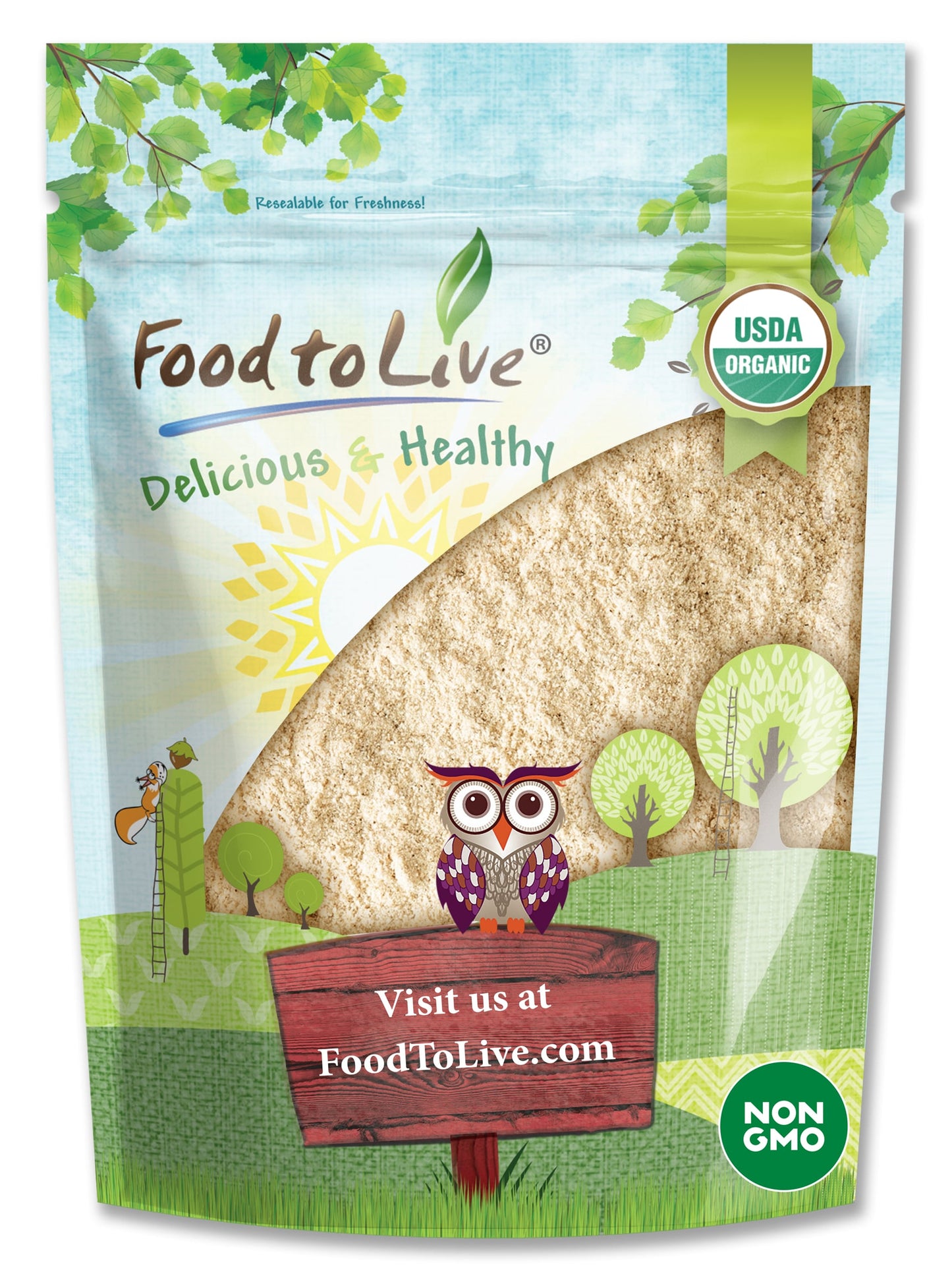 Organic Green Pea Flour - by Food To Live