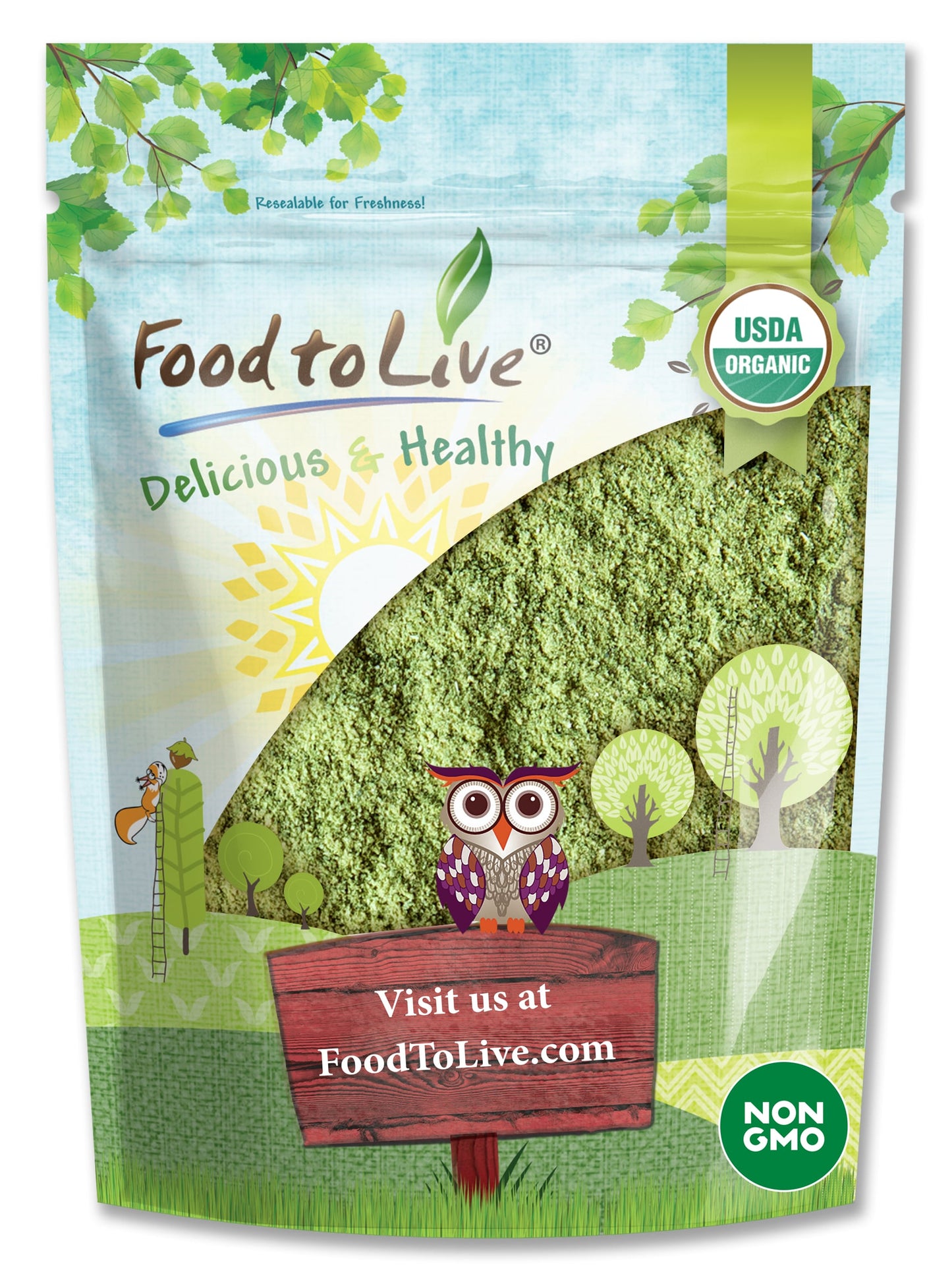 Organic Barley Grass Powder - by Food To Live