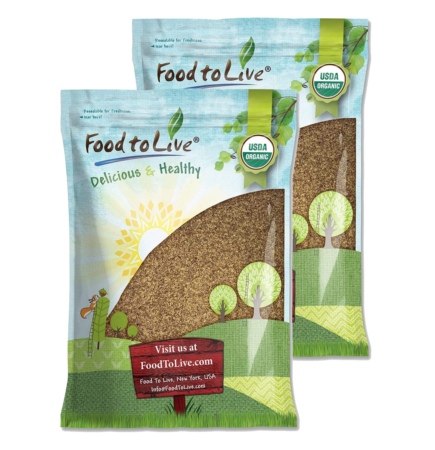 Organic Brown Flaxseed Meal - by Food To Live