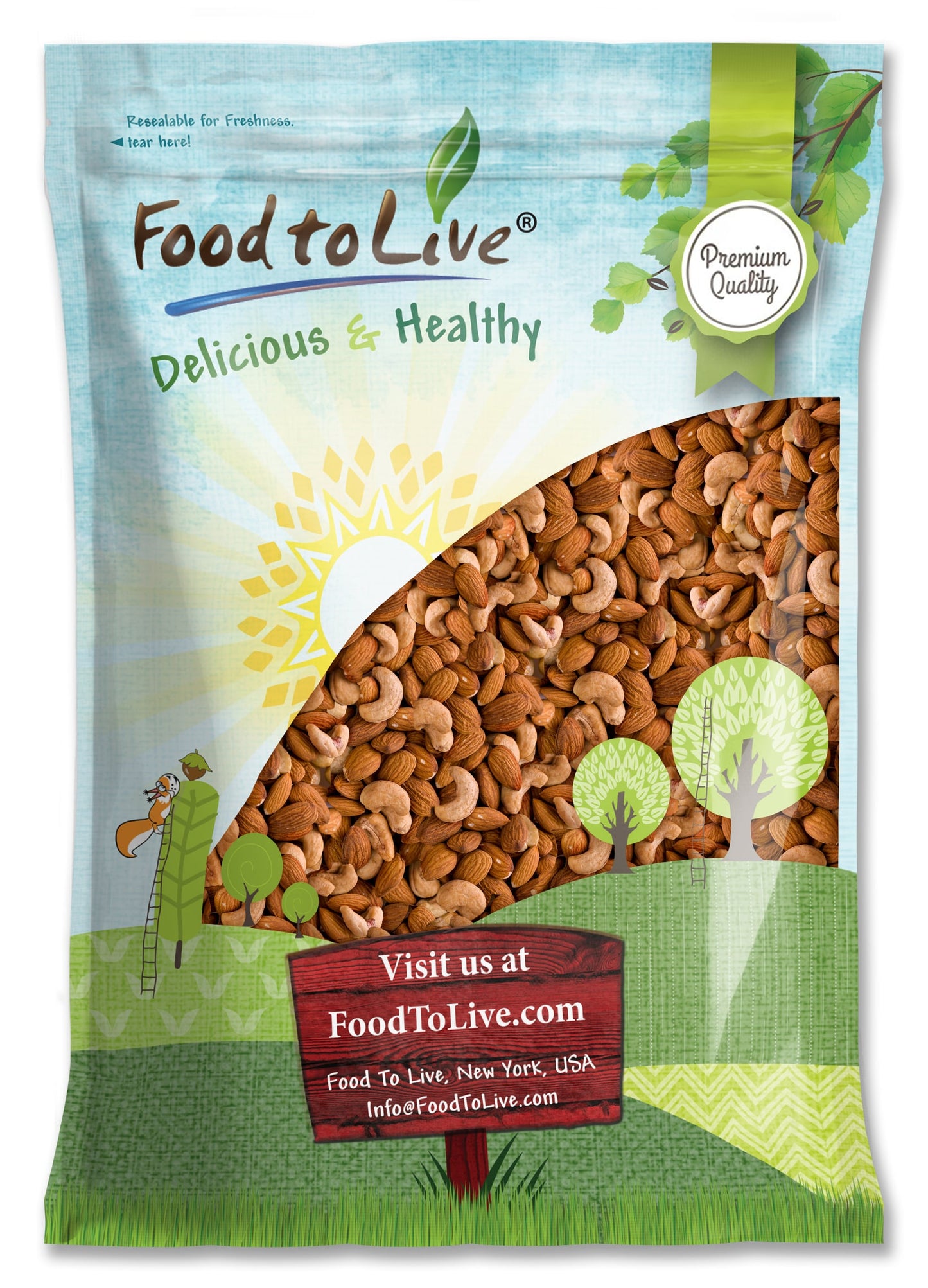 Almonds and Cashews Mix - by Food To Live
