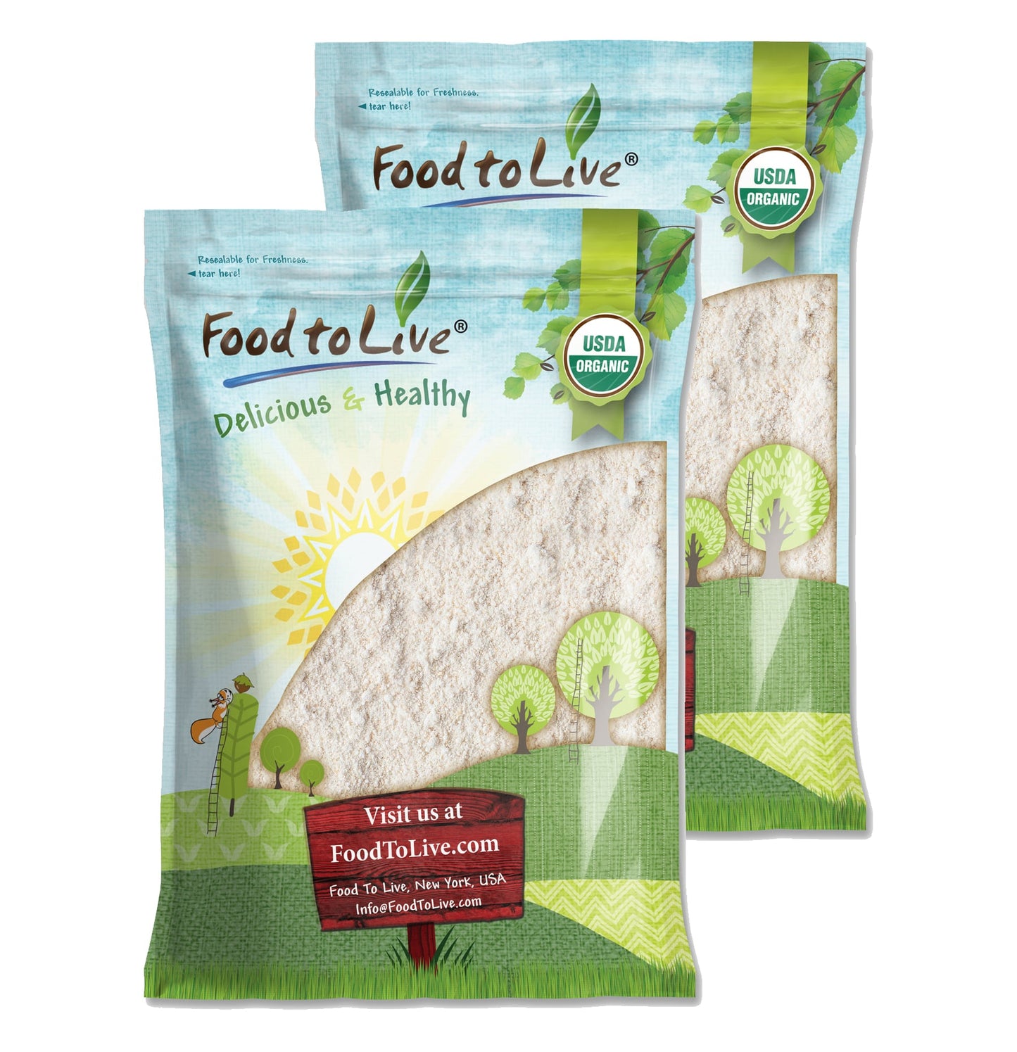 Organic White Sorghum Flour - by Food To Live