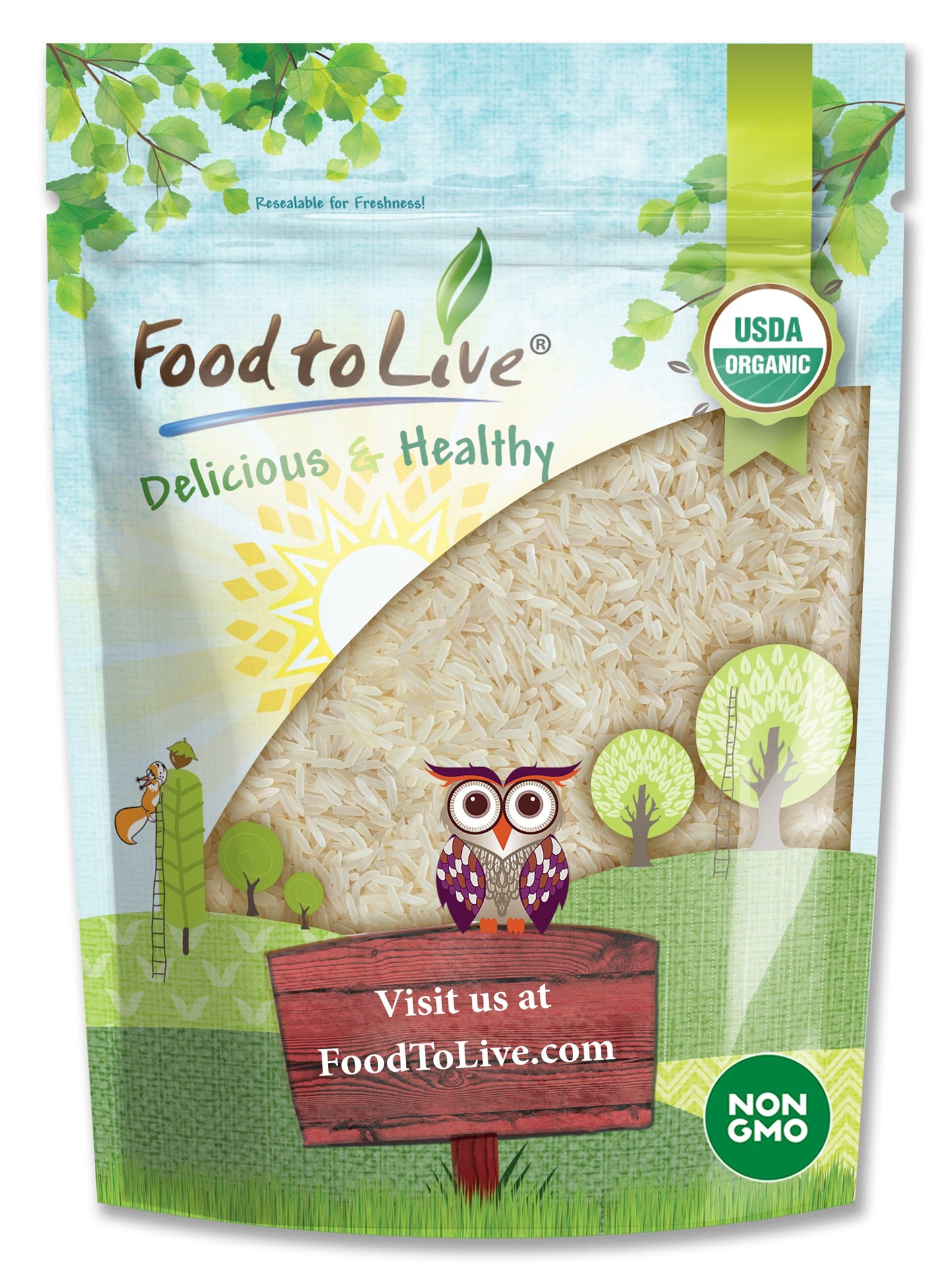 Organic Parboiled Long Grain White Rice - by Food To Live