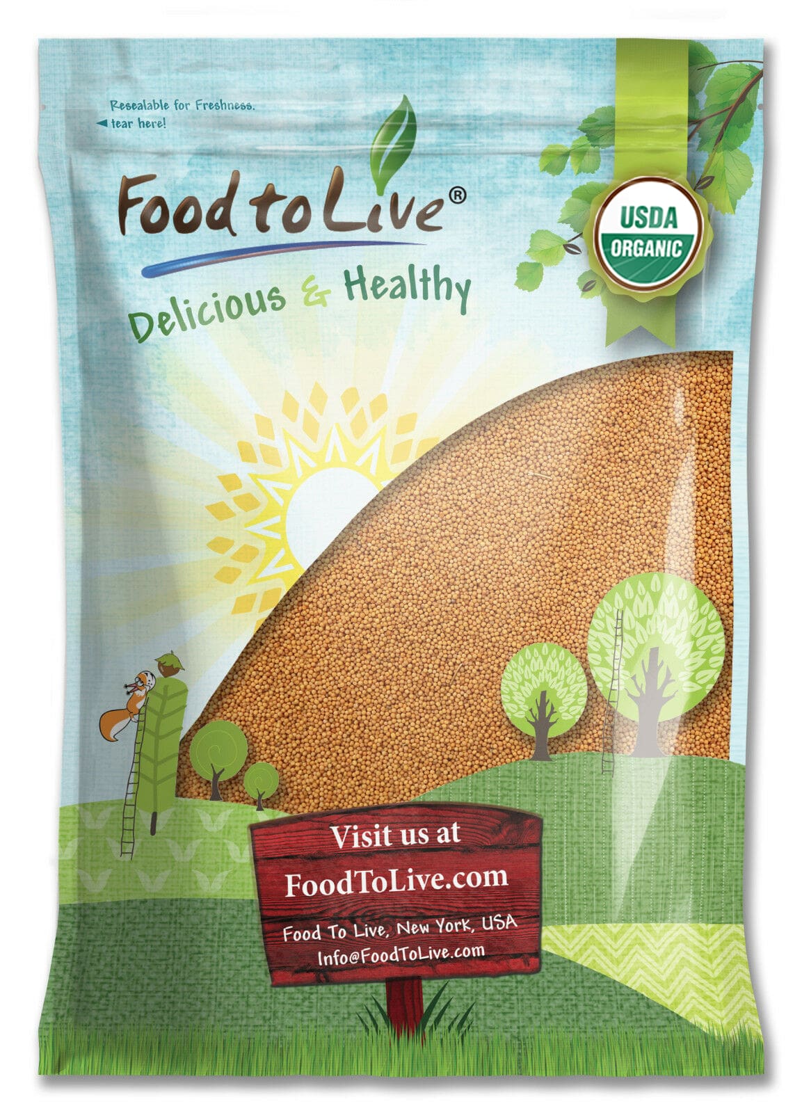 Organic Mustard Seeds - by Food To Live
