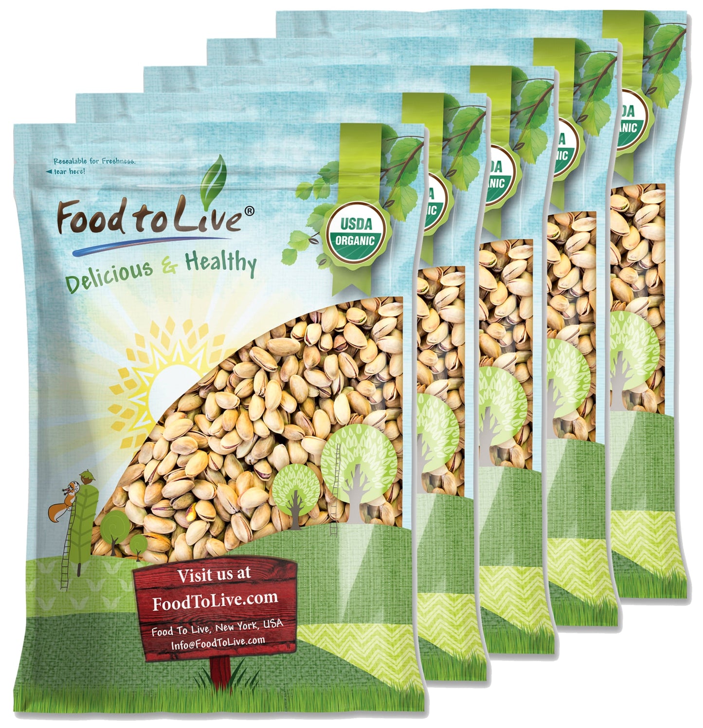 Organic Pistachios - by Food To Live
