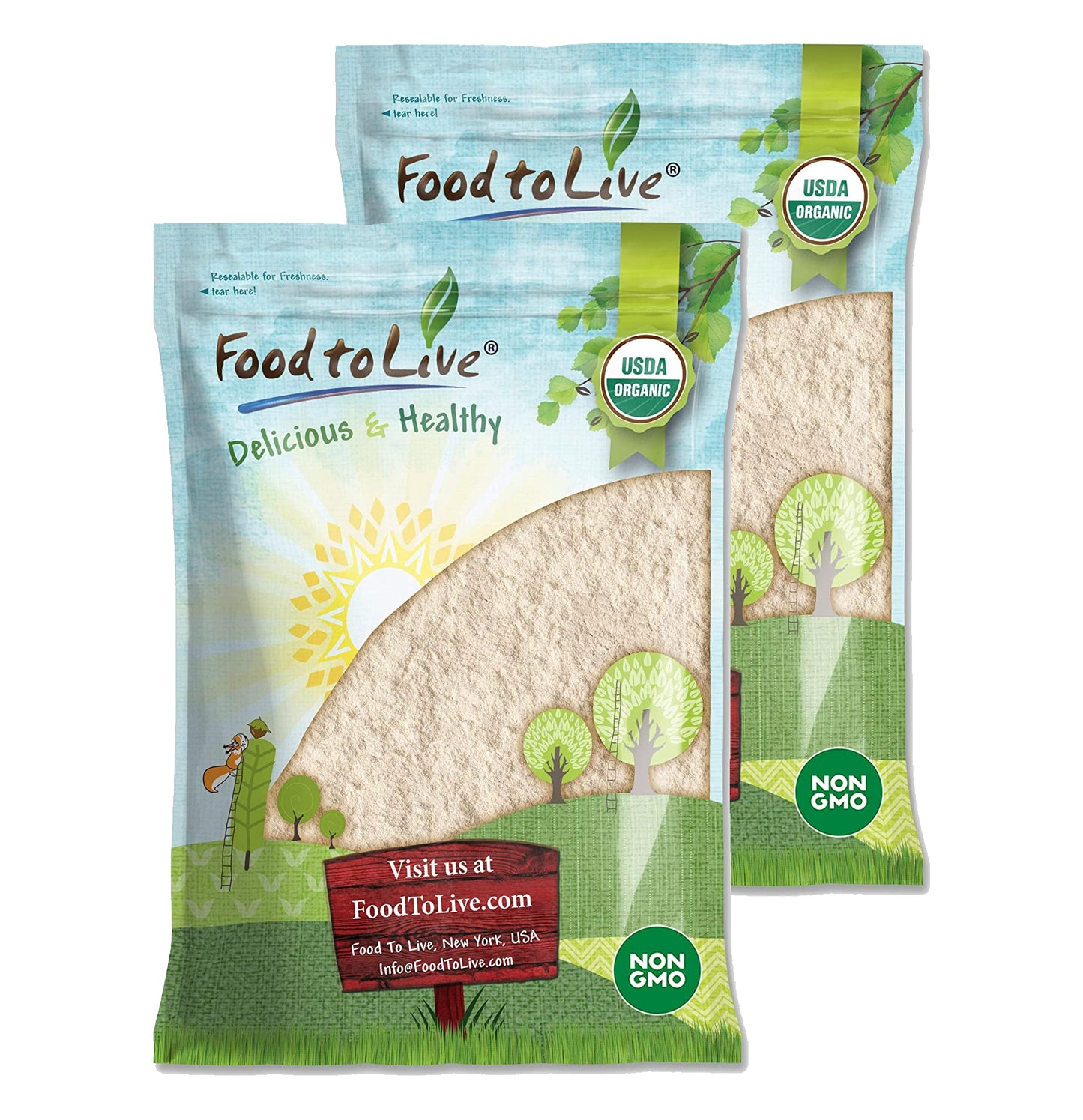 Organic White Quinoa Flour - by Food To Live