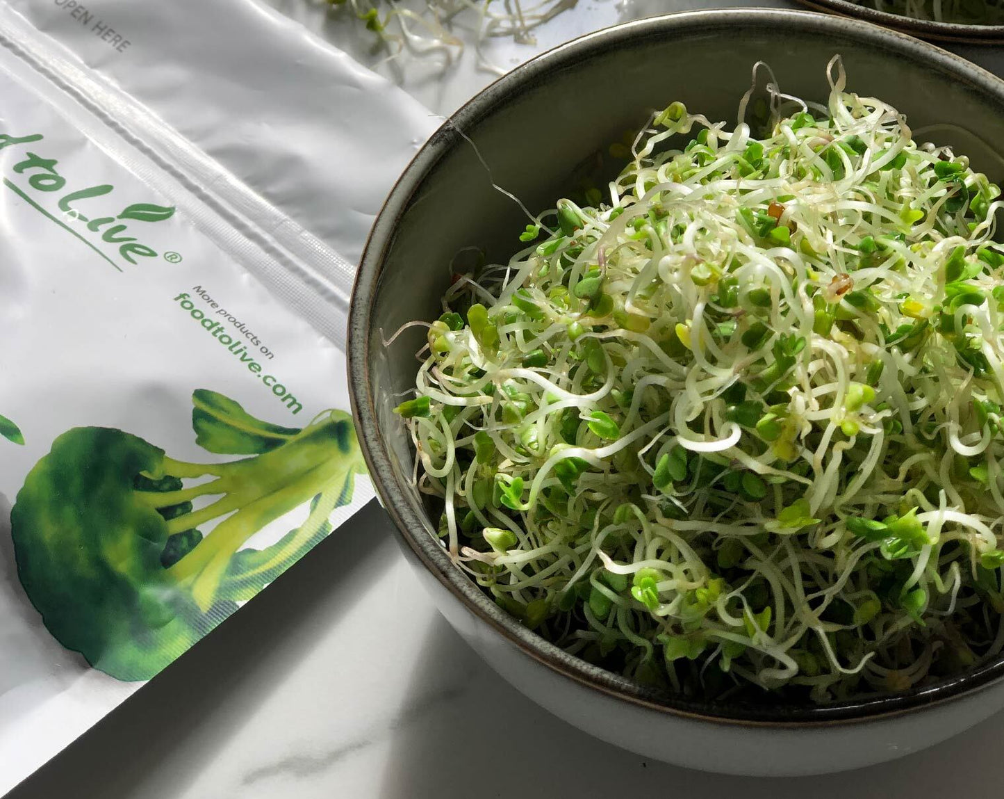 Organic Broccoli Seeds for Sprouting - by Food To Live