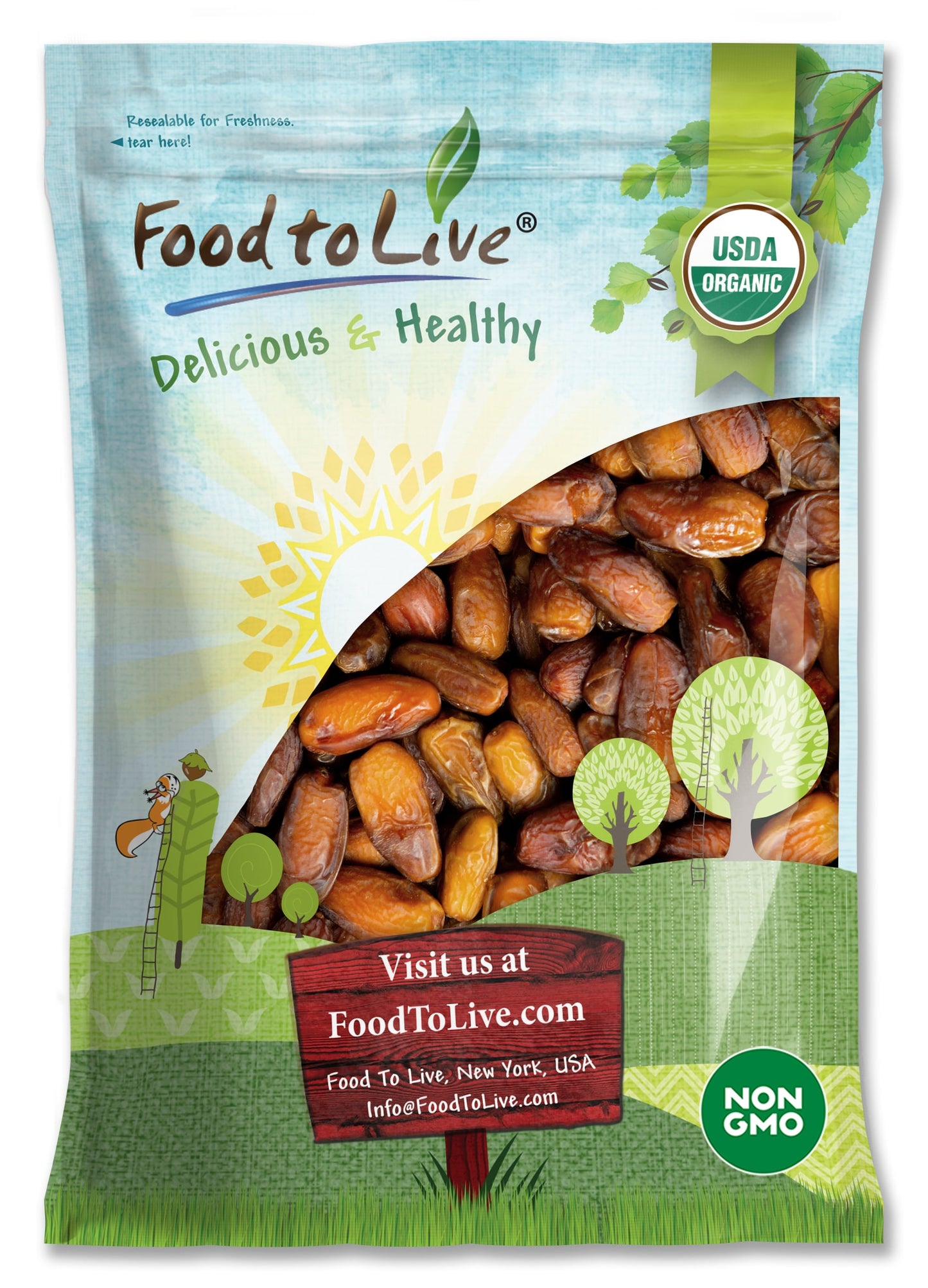 Organic Deglet Noor Dates - by Food To Live