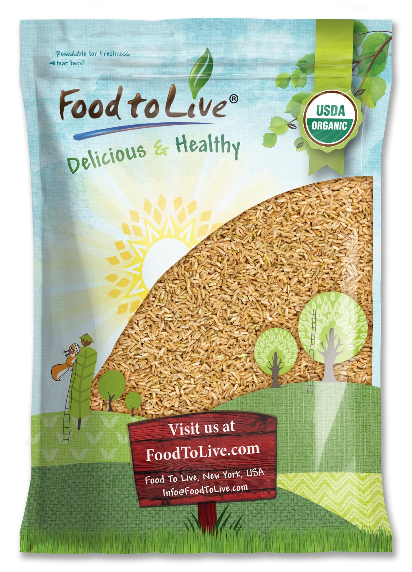 Organic Brown Basmati Rice - by Food To Live