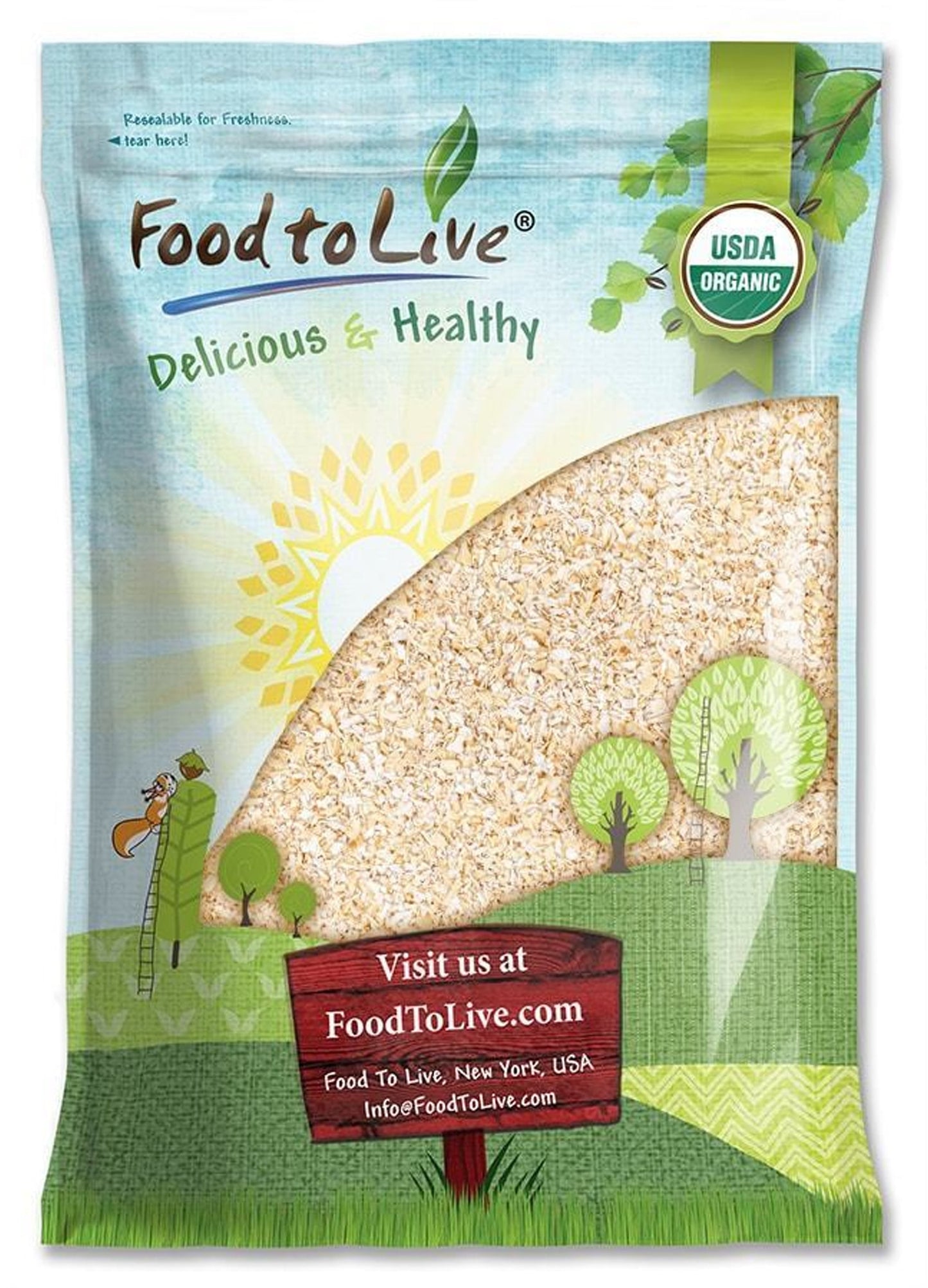 Organic Oat Bran - by Food To Live
