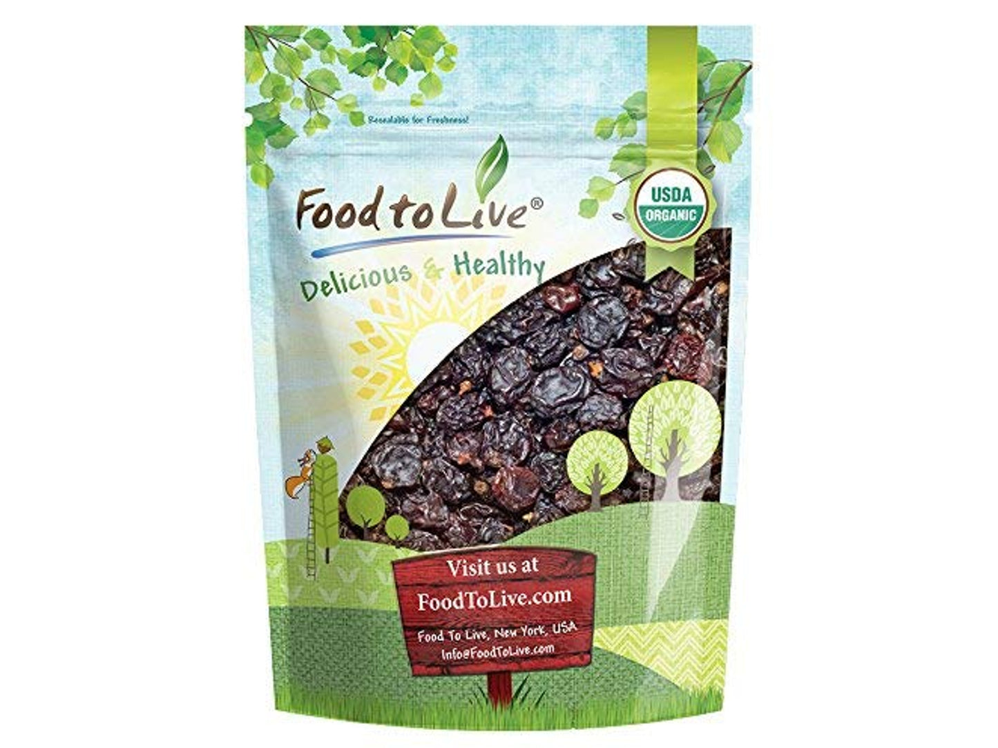 Organic Dried Black Currants - by Food To Live