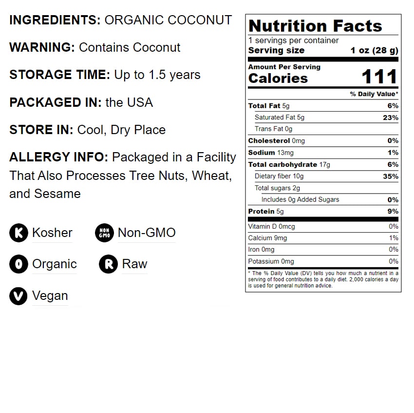 Organic Coconut Flour - by Food To Live