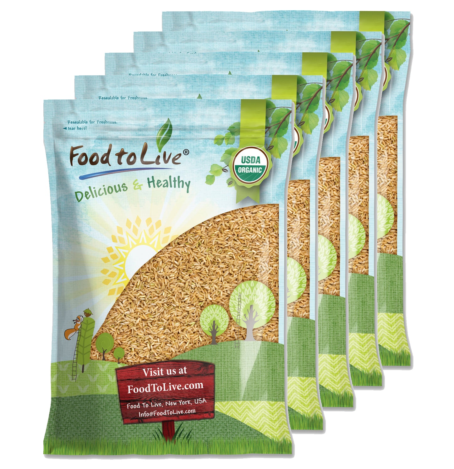 Organic Brown Basmati Rice - by Food To Live