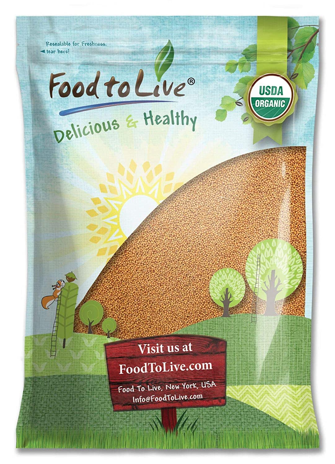 Organic Mustard Seeds - by Food To Live