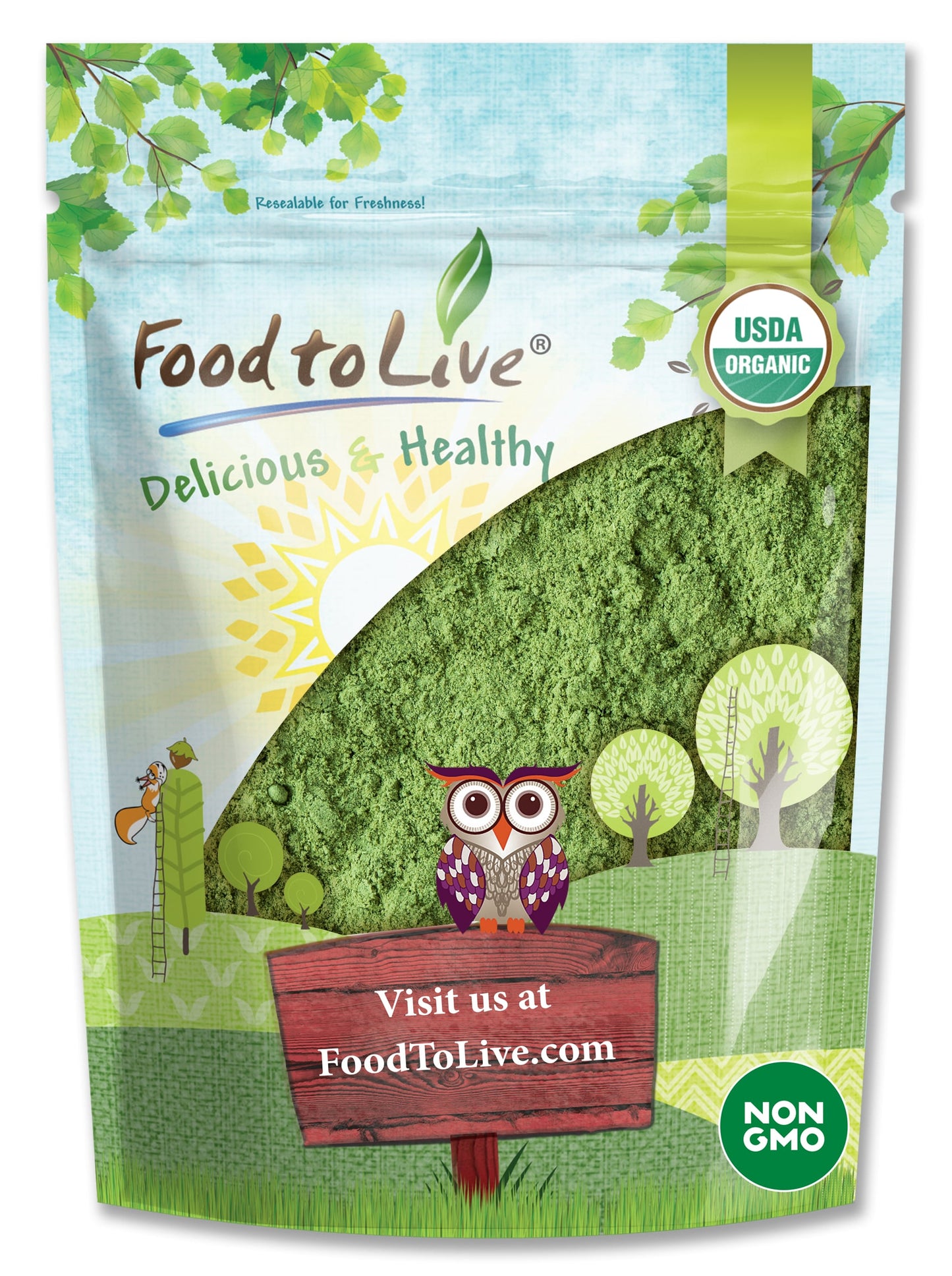 Organic SuperGreens Powder Blend - by Food To Live