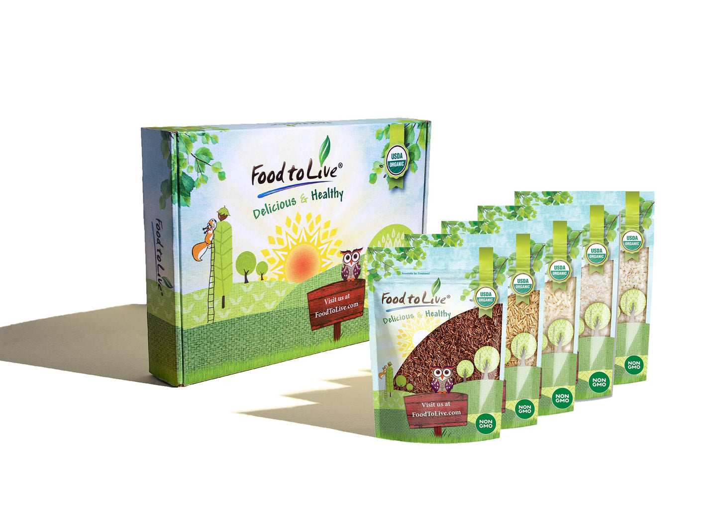 Organic Rice Lover Gift Box - by Food To Live