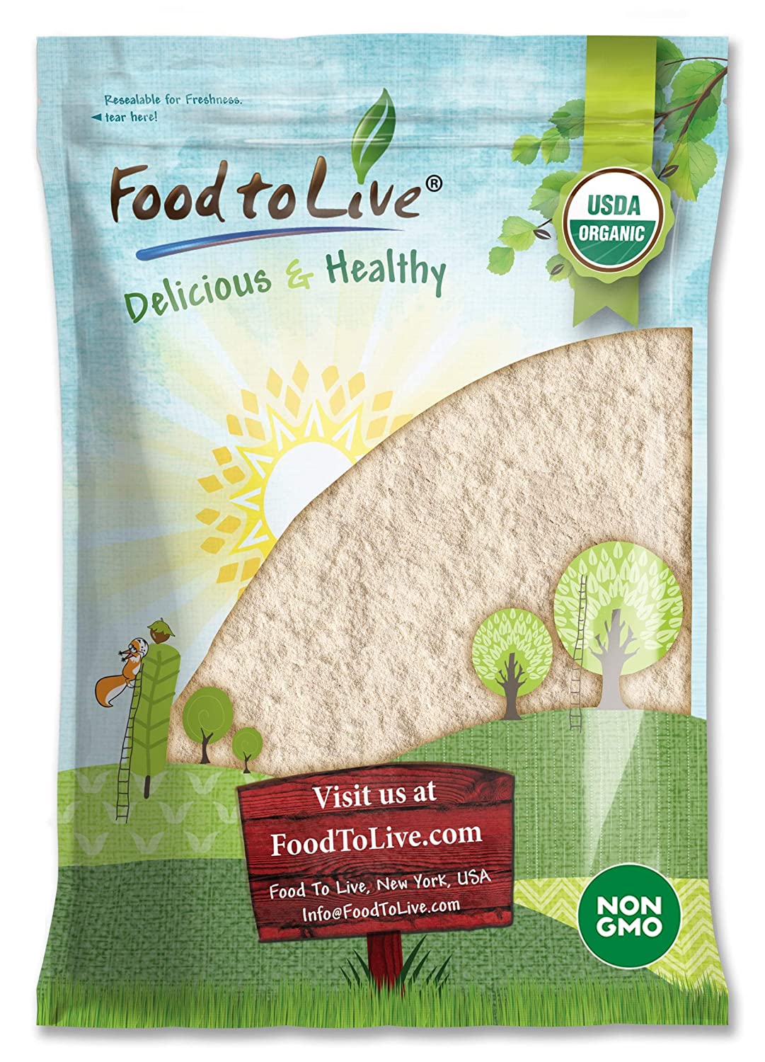 Organic White Quinoa Flour - by Food To Live