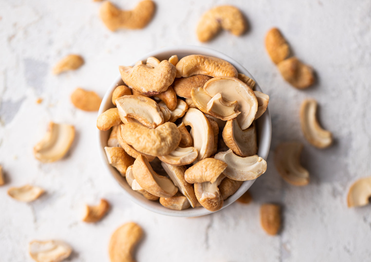 Organic Dry Roasted Cashew Halves and Pieces with Himalayan Salt - by Food To Live