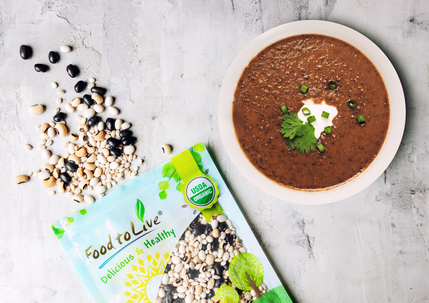 Organic Black Bean Soup Mix - by Food To Live