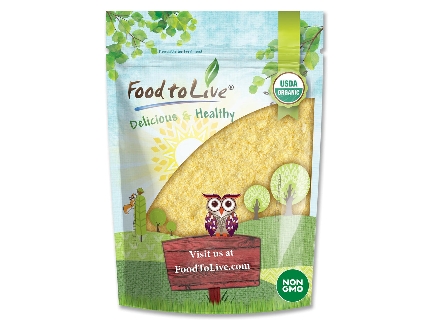 Organic Corn Flour - by Food To Live