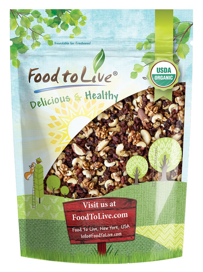 Organic Raw Super Nuts and Berries Trail Mix - by Food To Live