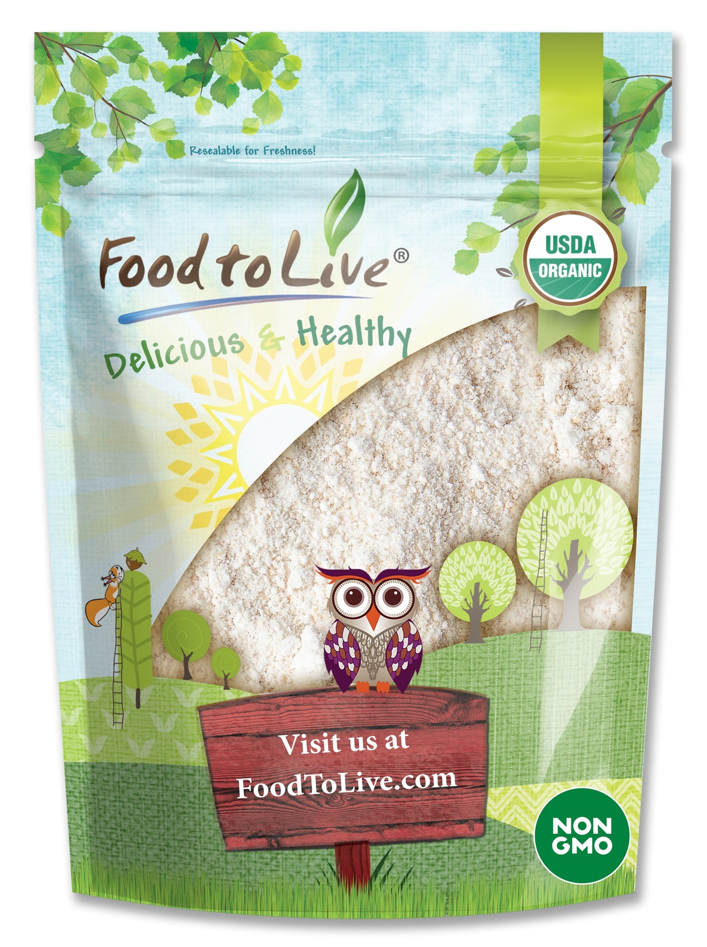 Organic Oat Flour - by Food To Live