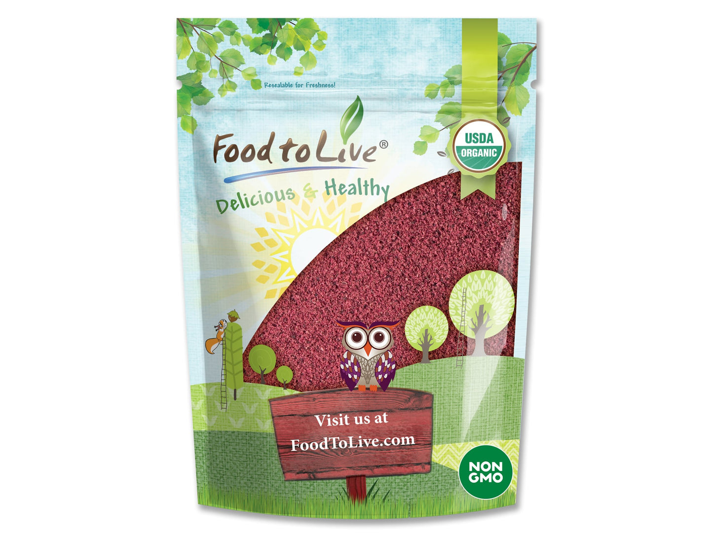 Organic Blueberry Juice Powder - by Food To Live
