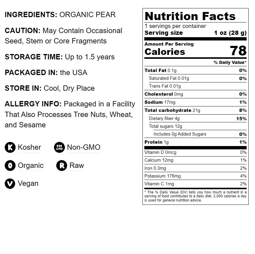 Organic Pears - by Food To Live