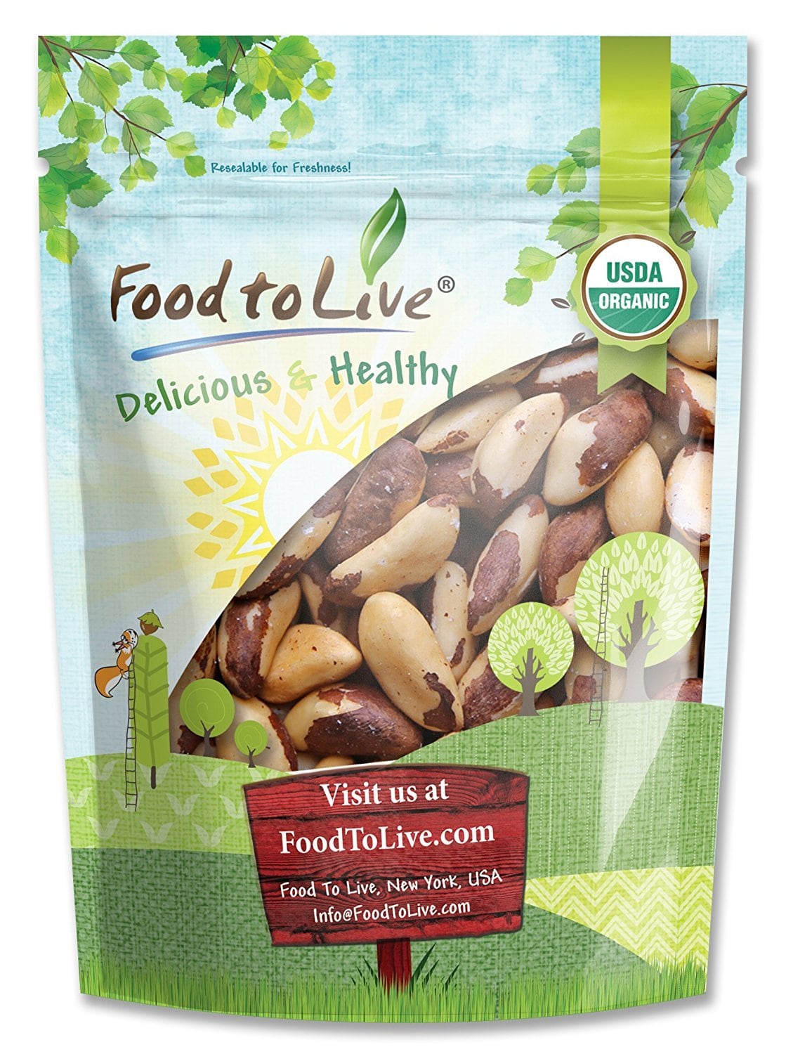 Organic Brazil Nuts - by Food To Live