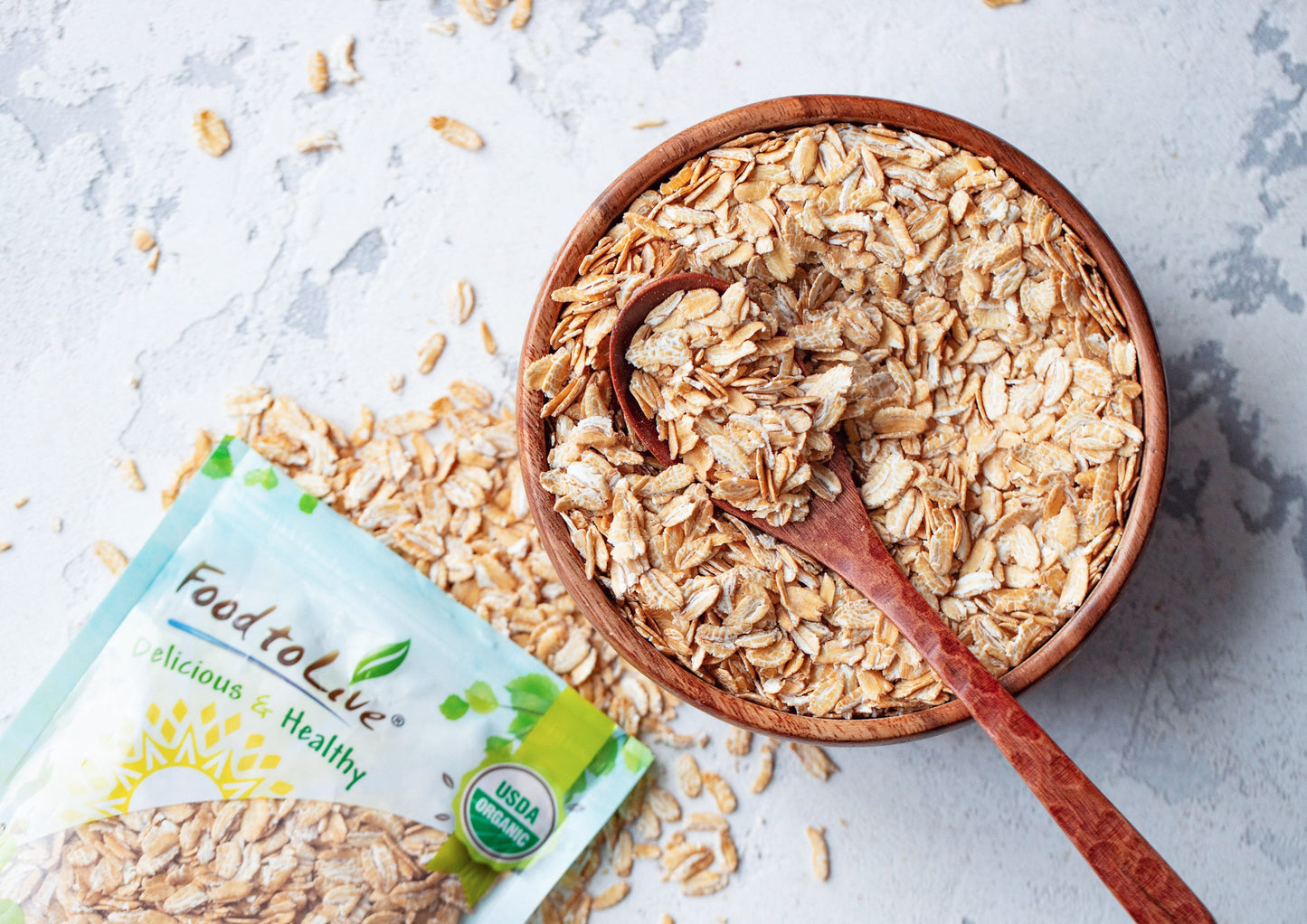 Organic Rolled KAMUT Khorasan Wheat Flakes - by Food To Live