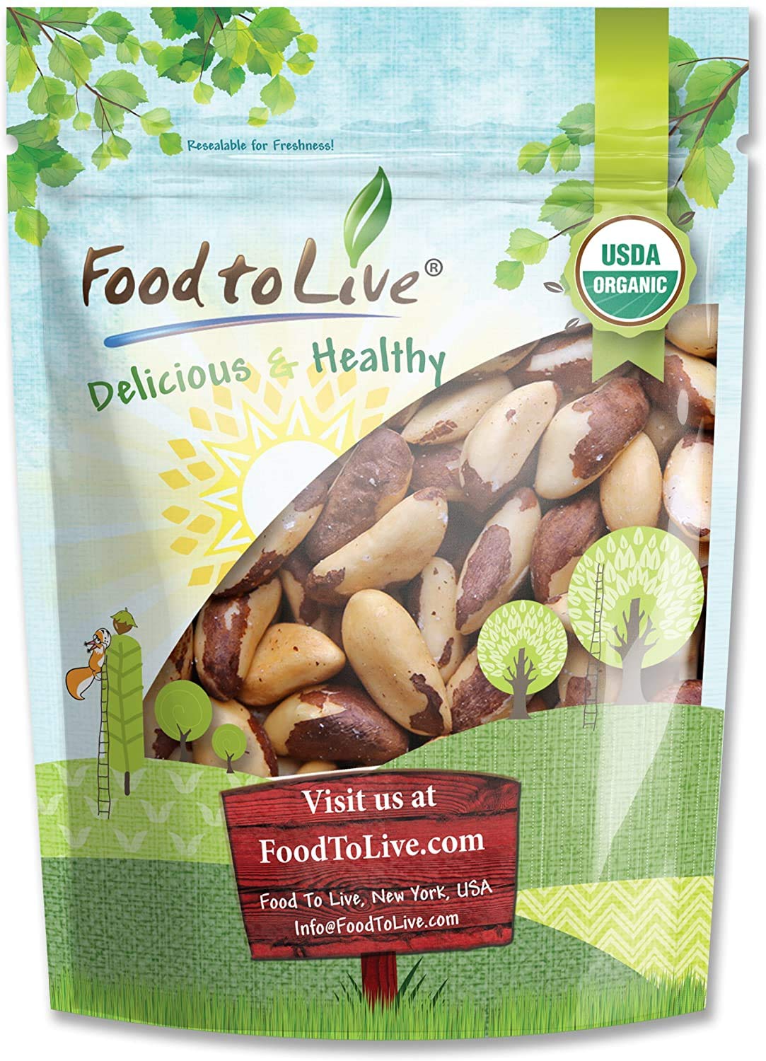 Organic Brazil Nuts - by Food To Live