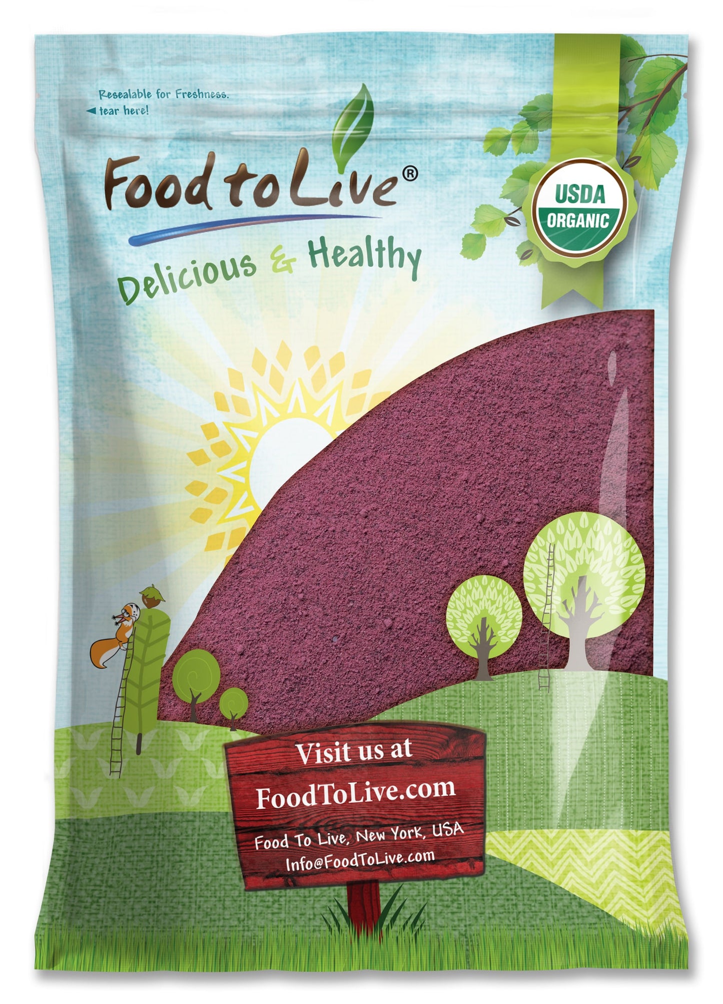 Organic Black Elderberry Powder - by Food To Live