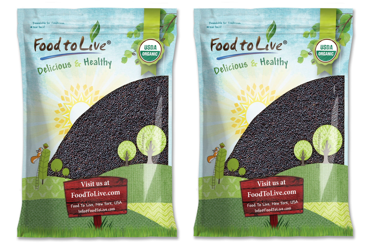Organic Black Mustard Seeds - by Food To Live