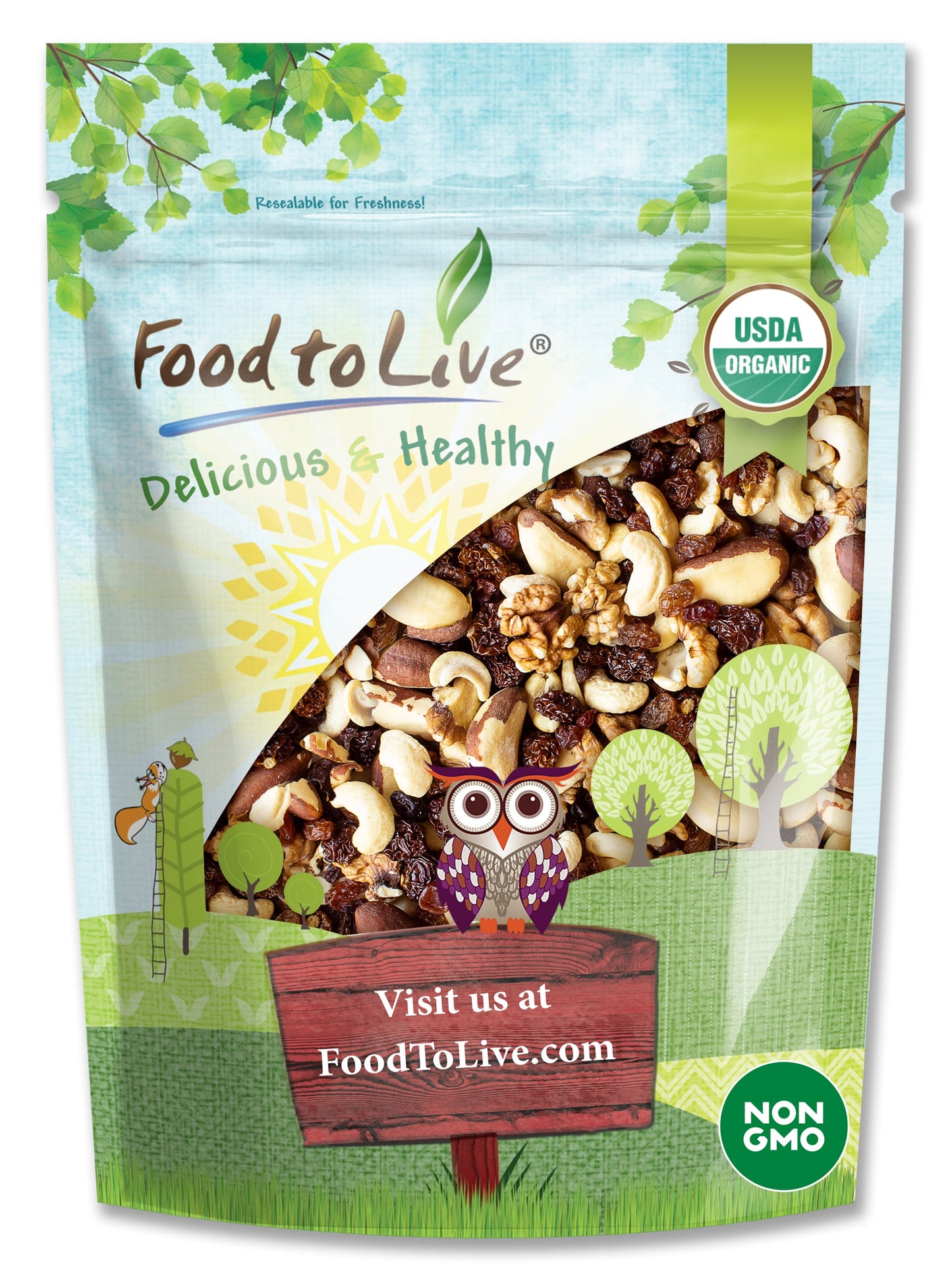 Organic Energy Trail Mix - by Food To Live