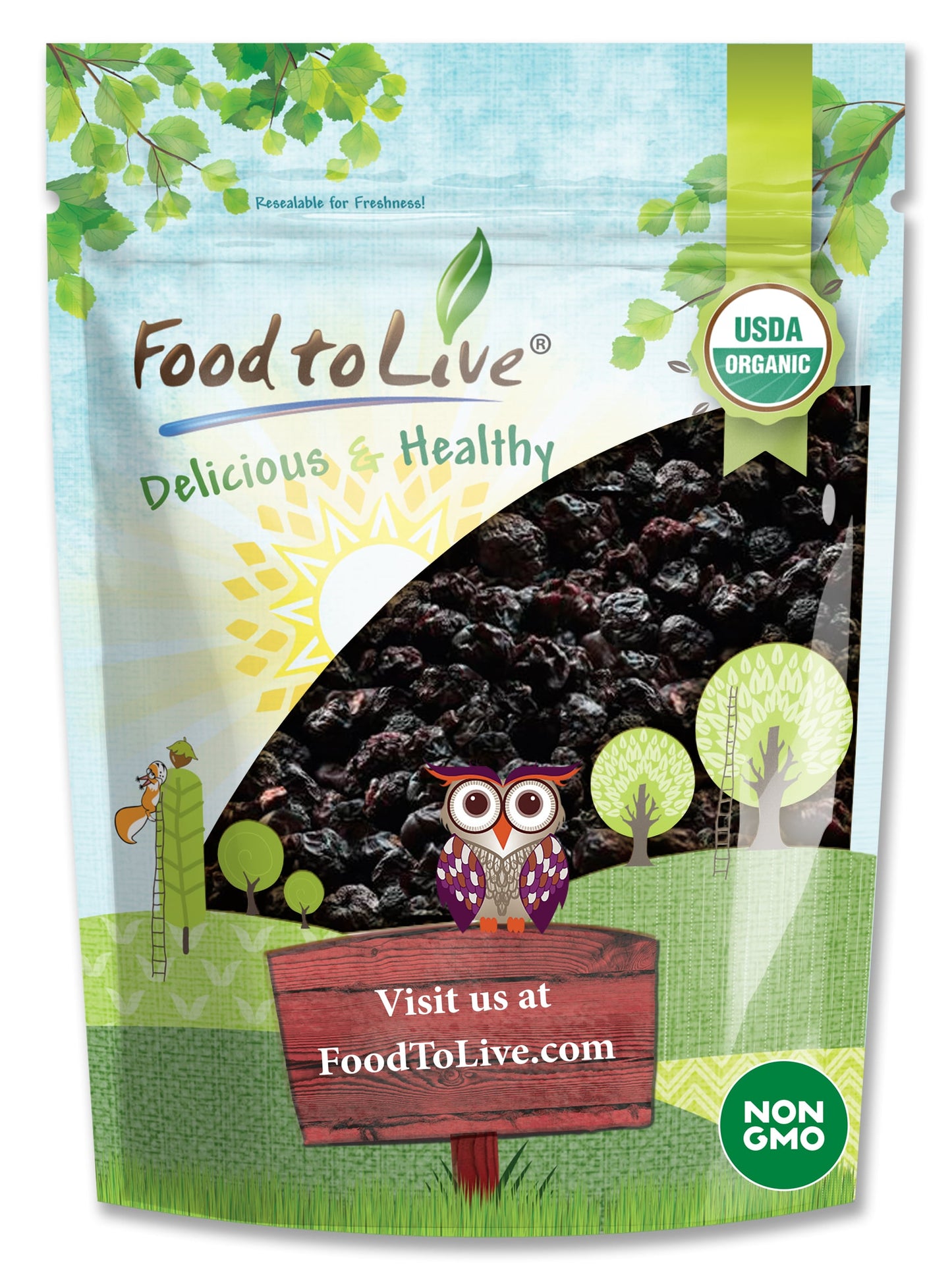 Organic Bing Cherries - by Food To Live