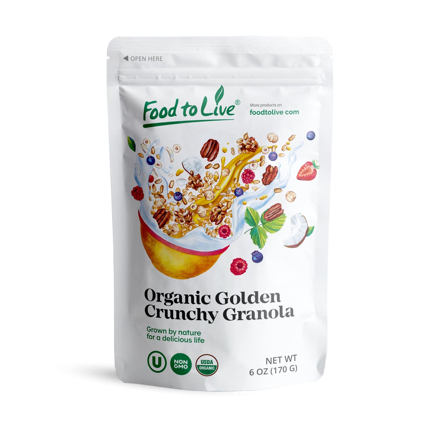 Organic Golden Crunchy Granola - by Food To Live