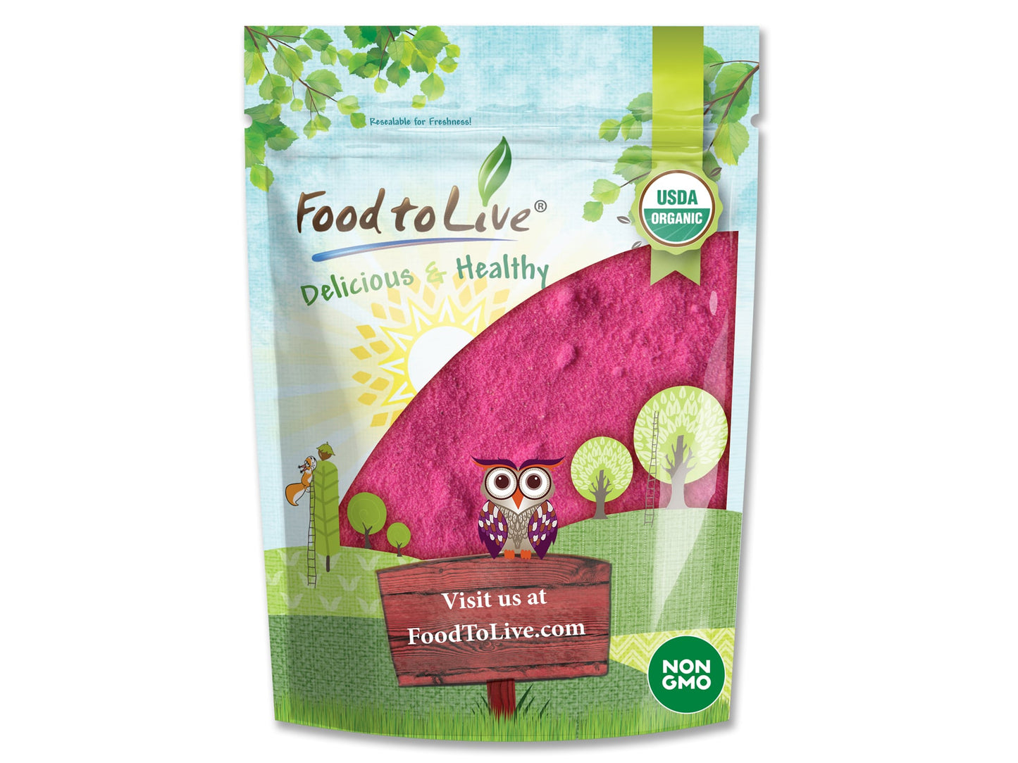 Organic Dragon Fruit Powder - by Food To Live
