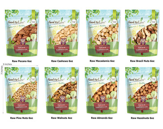 Snack Bags of Raw Nuts Gift Box - by Food To Live