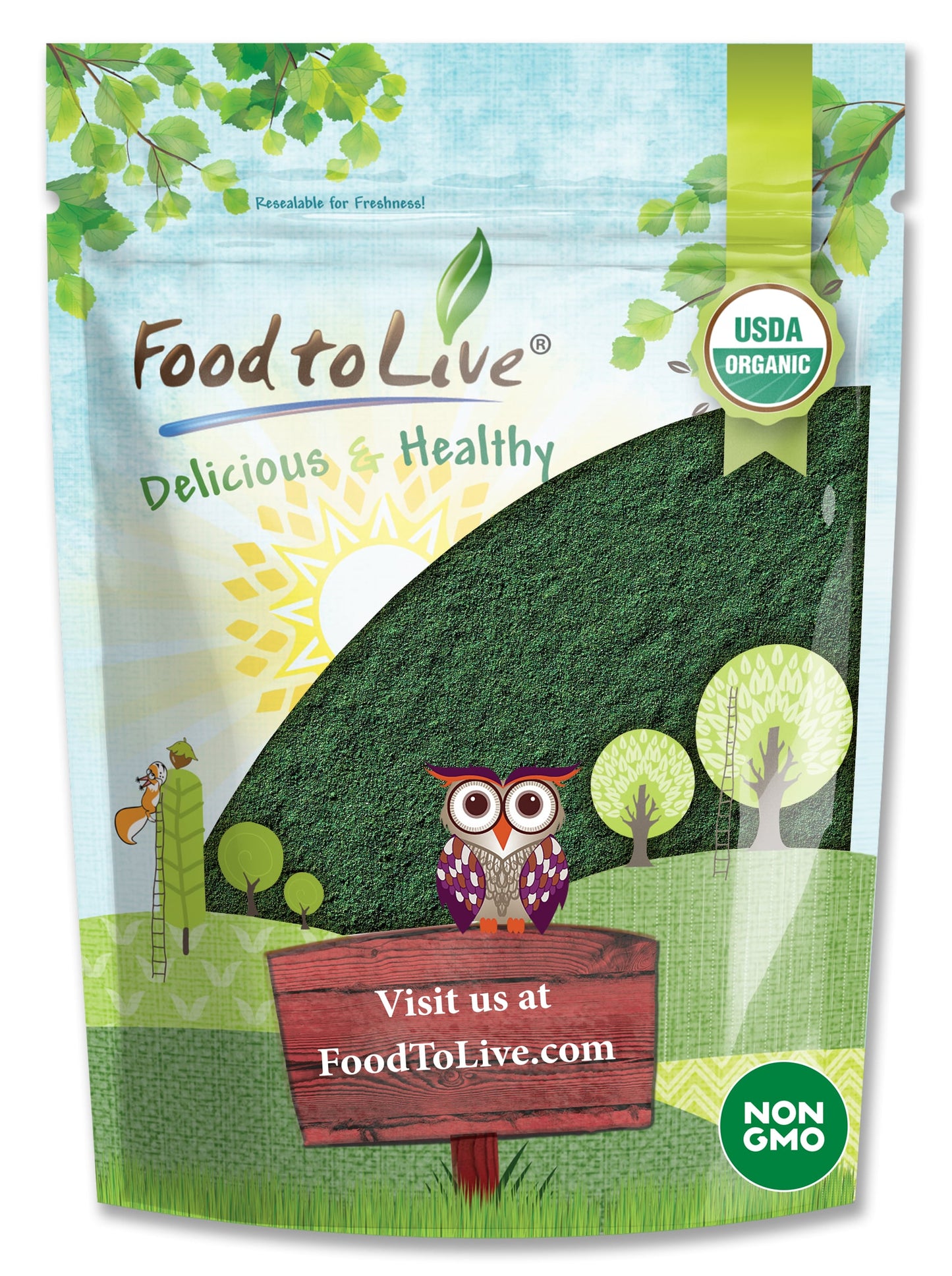 Organic Spirulina Powder - by Food To Live