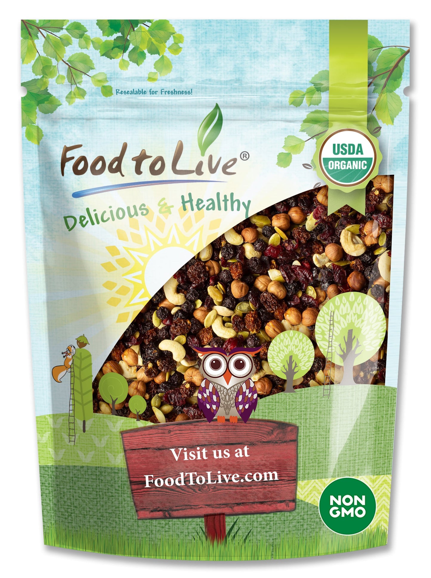 Organic Snack Mix - by Food To Live