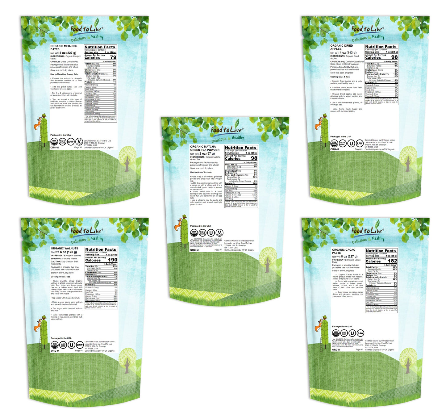 Organic Sirtfood Gift Box - by Food To Live