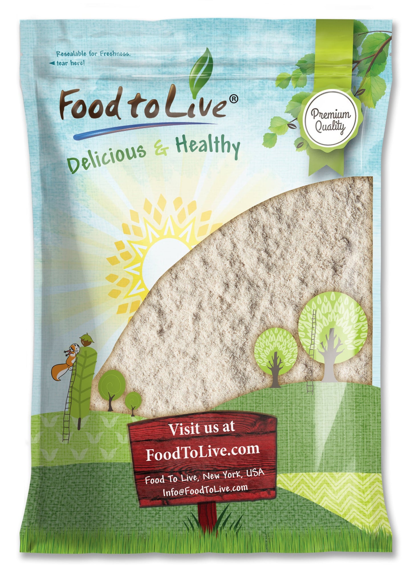 Unbleached White Fine Pastry Flour - by Food To Live