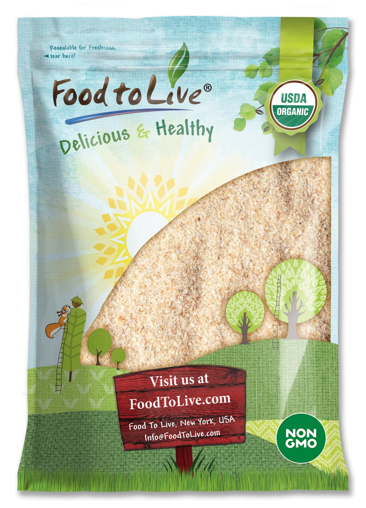 Organic Whole Psyllium Husks - by Food To Live