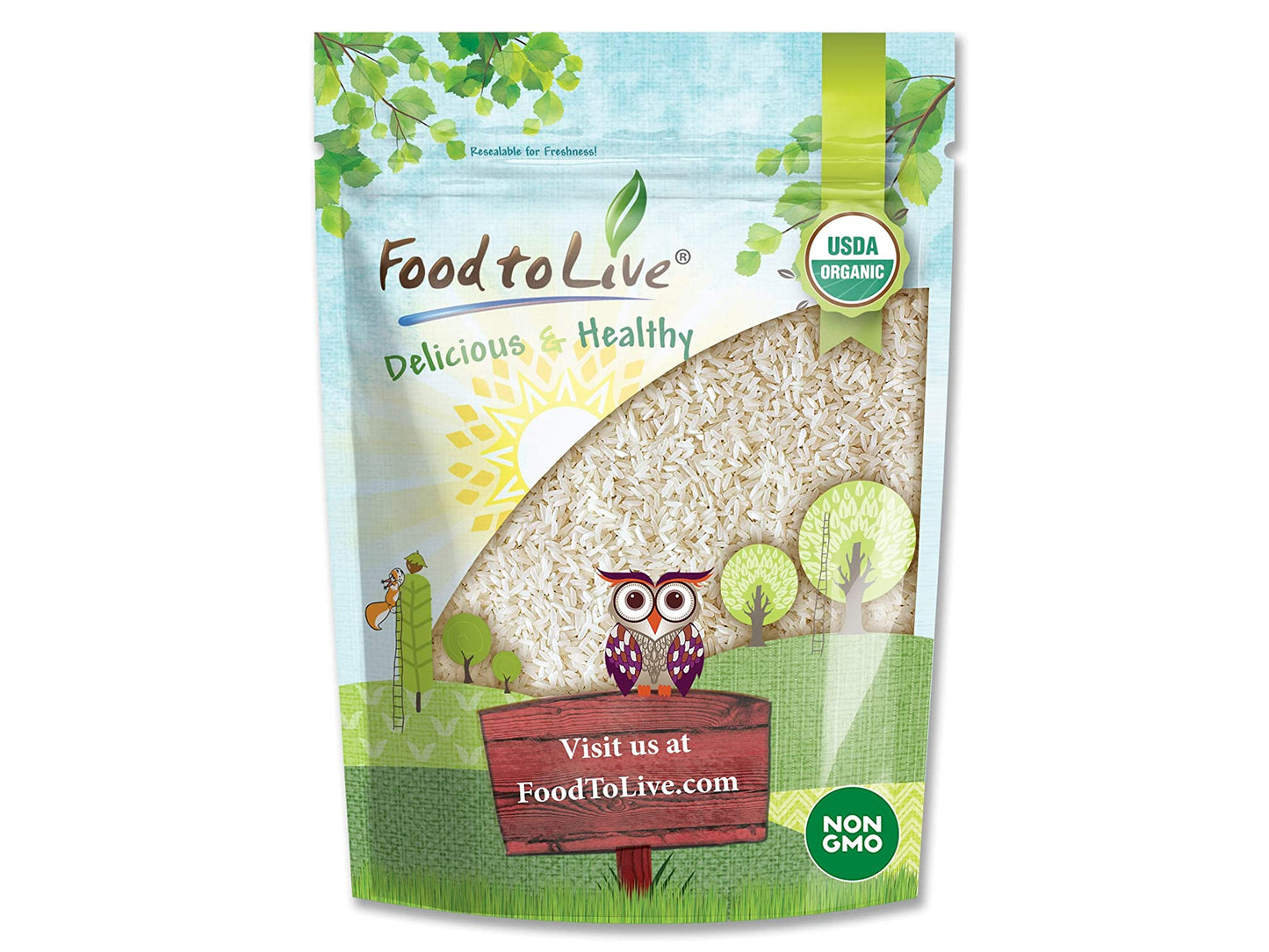 Organic Long Grain White Rice - by Food To Live