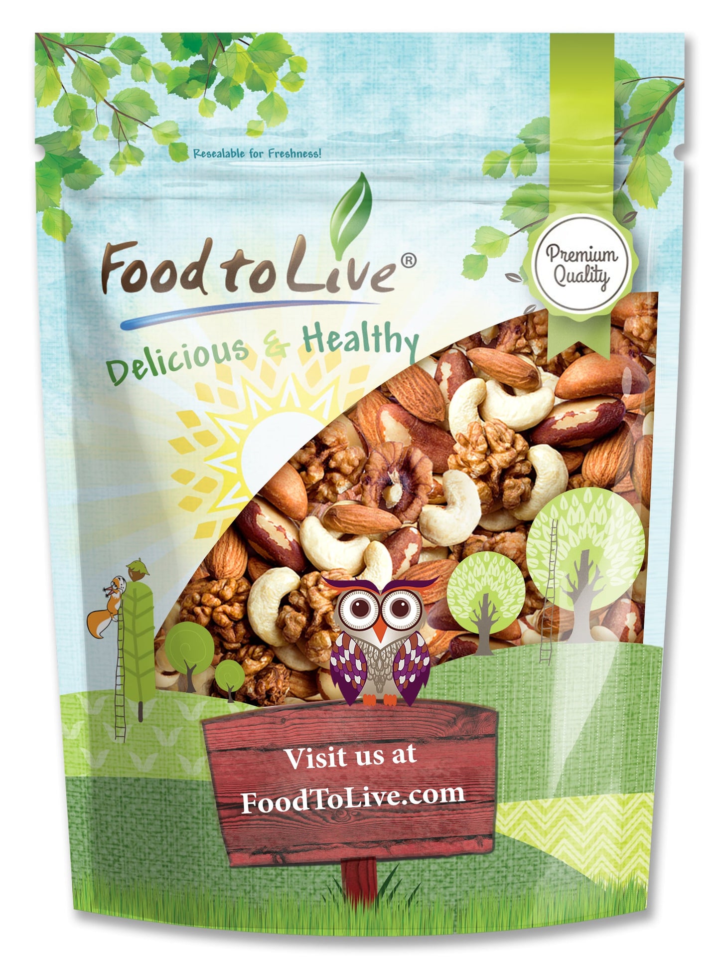 Mixed Raw Nuts - by Food To Live