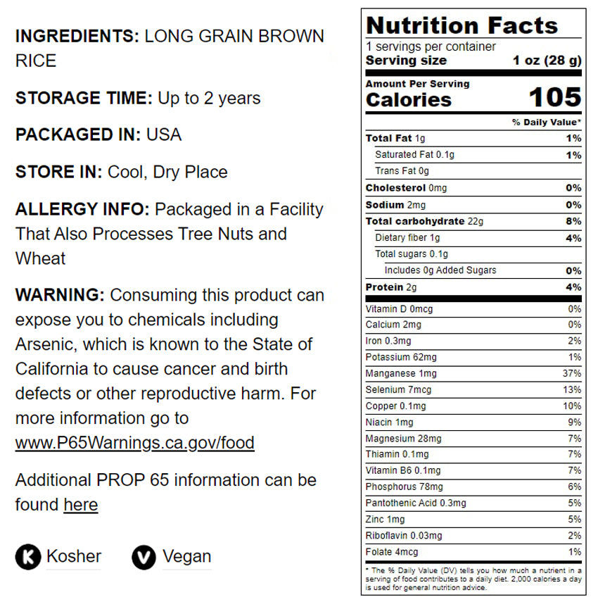 Parboiled Long Grain Brown Rice - by Food To Live